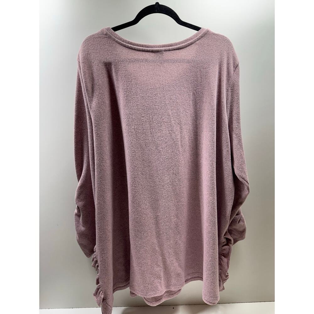 Terra & Sky Women’s 4X (28W-30W) Dusty Rose Sweater Pullover Romantic Feminine - Picture 9 of 15